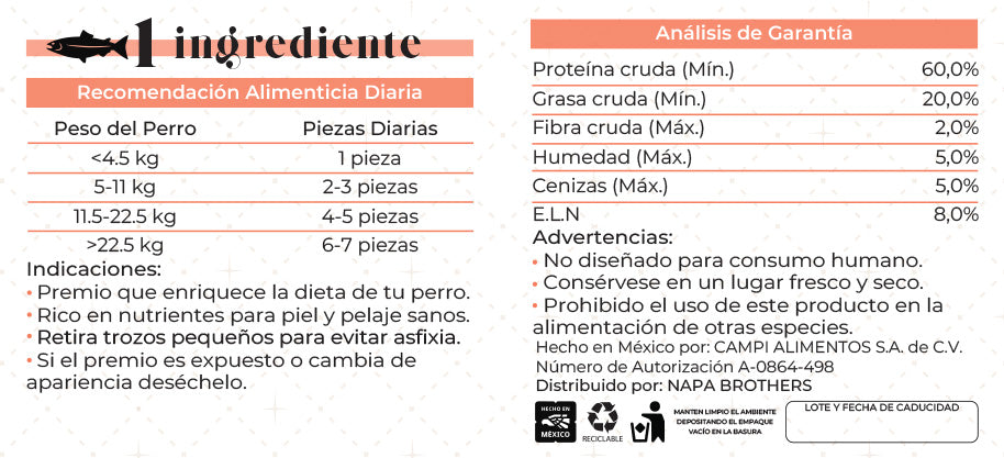 Pops Salmón Liofilizado