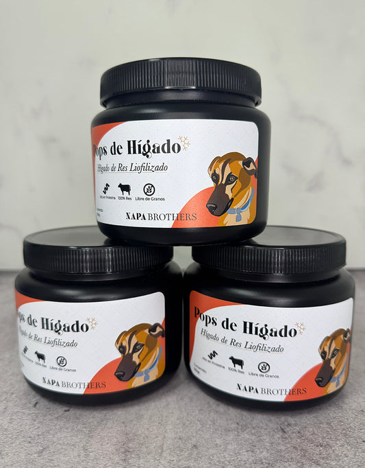 Pops Hígado de Res Liofilizado