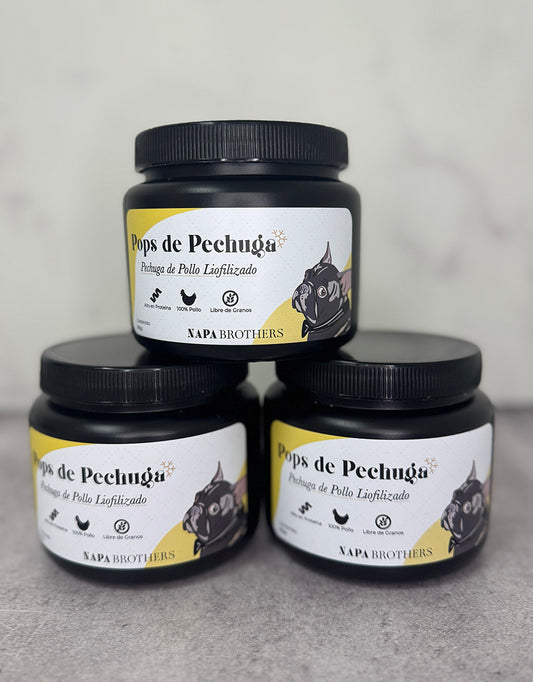 Pops Pechuga de Pollo Liofilizado