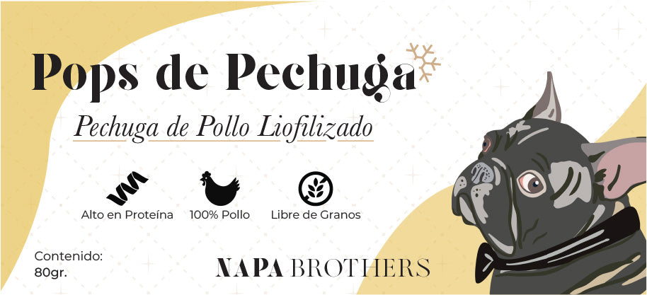 Pops Pechuga de Pollo Liofilizado
