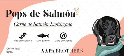 Pops Salmón Liofilizado