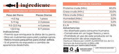 Pops Salmón Liofilizado