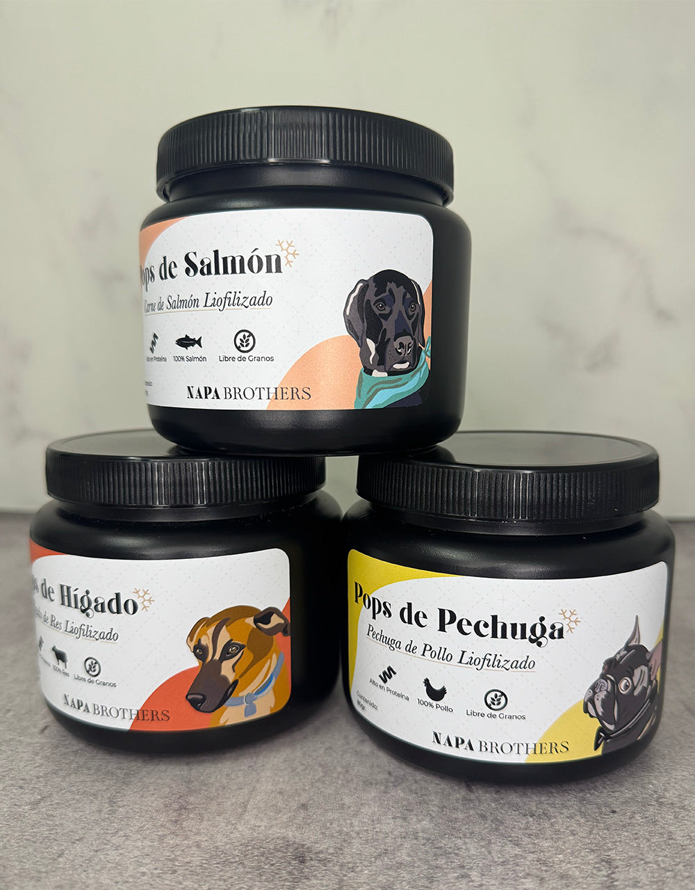 Pops Pechuga de Pollo Liofilizado