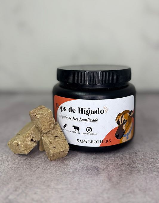 Pops Hígado de Res Liofilizado