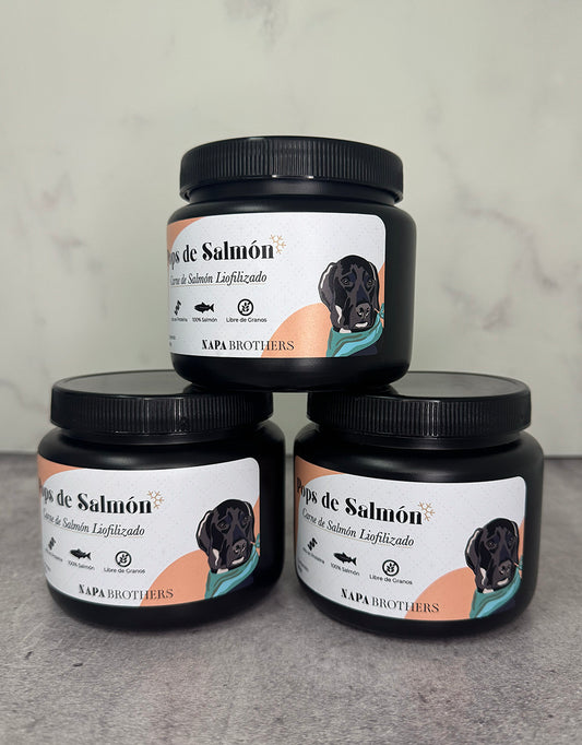 Pops Salmón Liofilizado